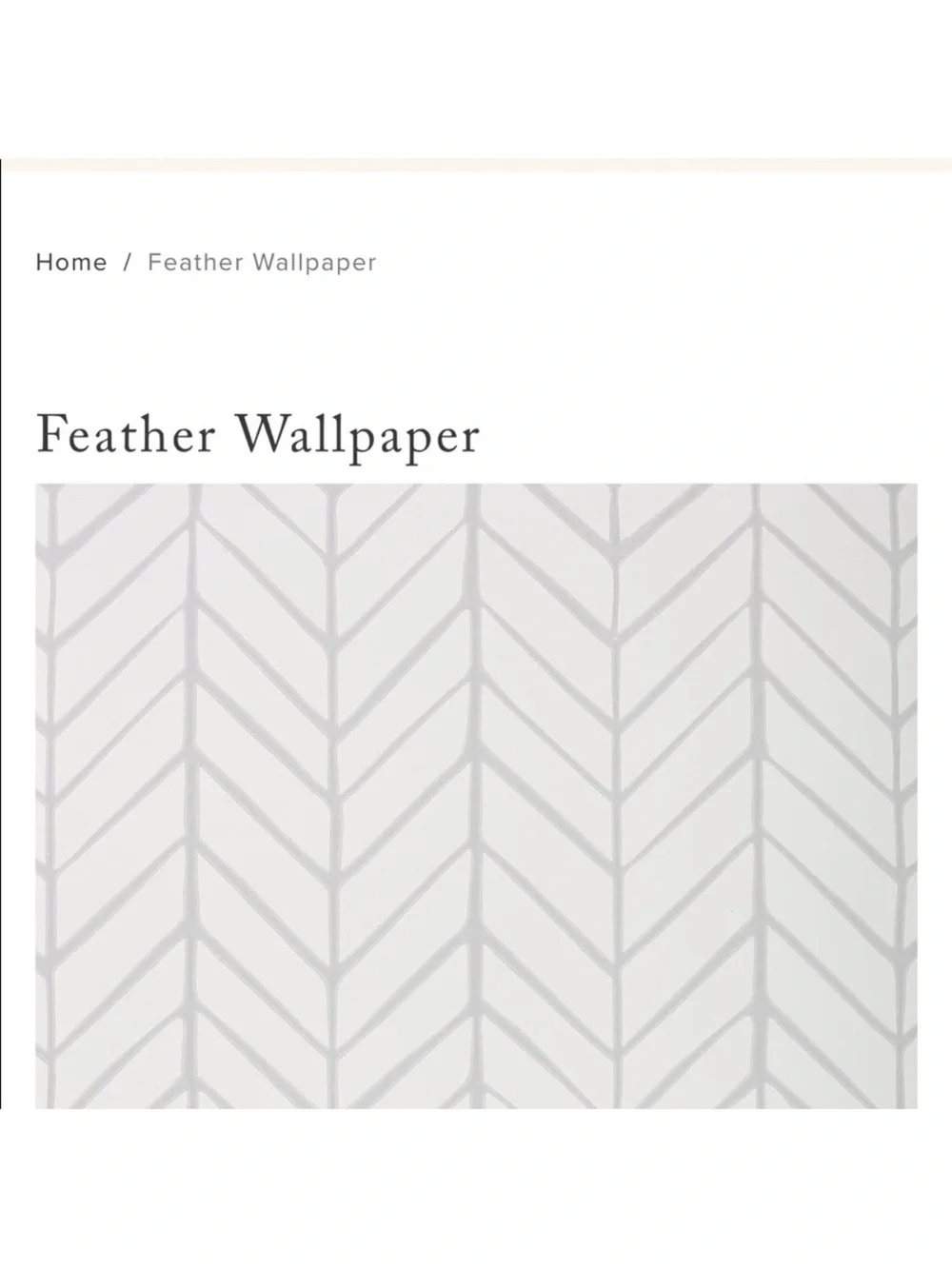 New Serena & Lily Fog Feather Wall Paper, broken wrapper